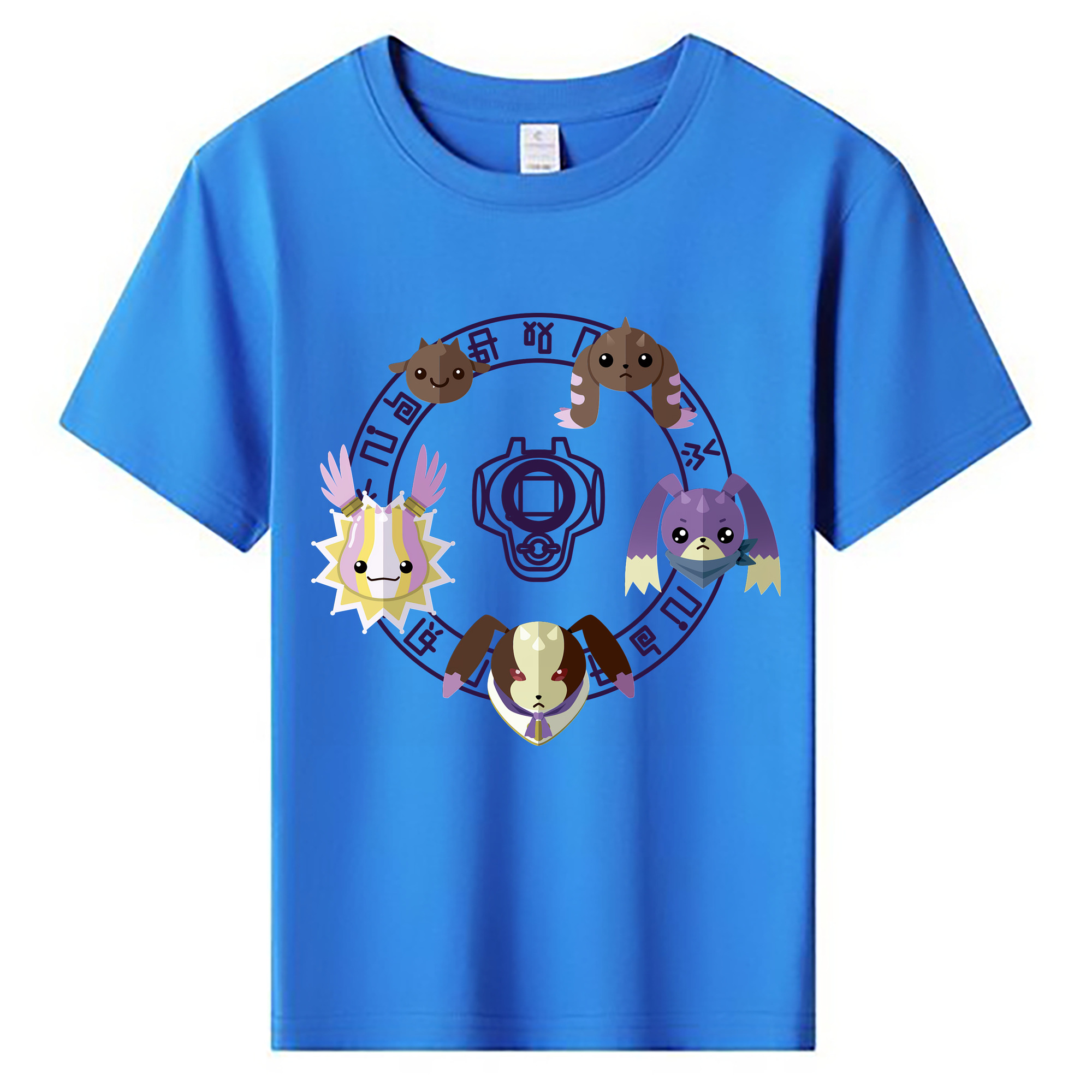 （画像用） Digimon デジタルモンスター/デジモン 綿100％キッズTシャツ（フロントプリント）